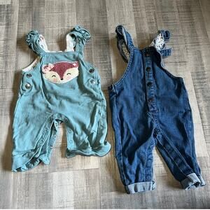 Baby Cute Romper / Overalls set of 2